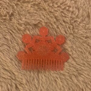 Sparkling pink Hair Comb small barbie
